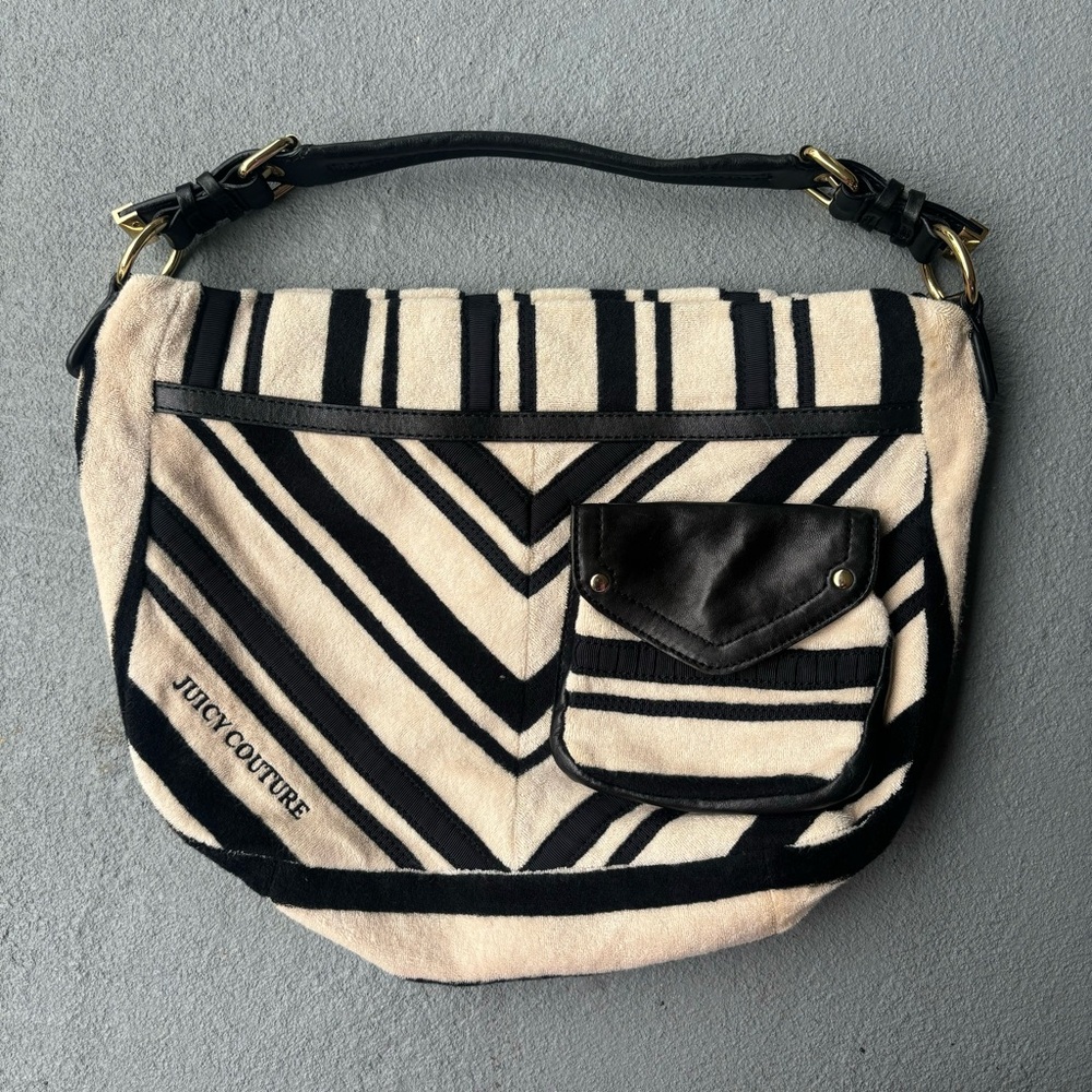 Vintage Striped Terry Cloth Juicy Couture Bag